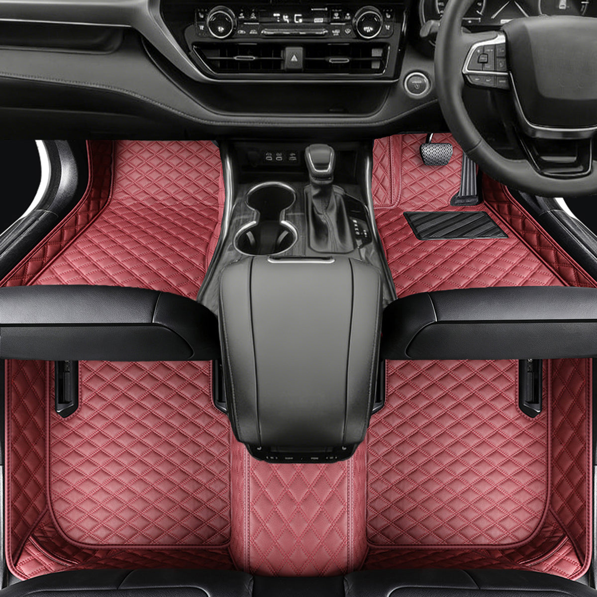Vegan Leather Car Floor Mats | Custom Fit, All-Weather Protection | Topcarmats