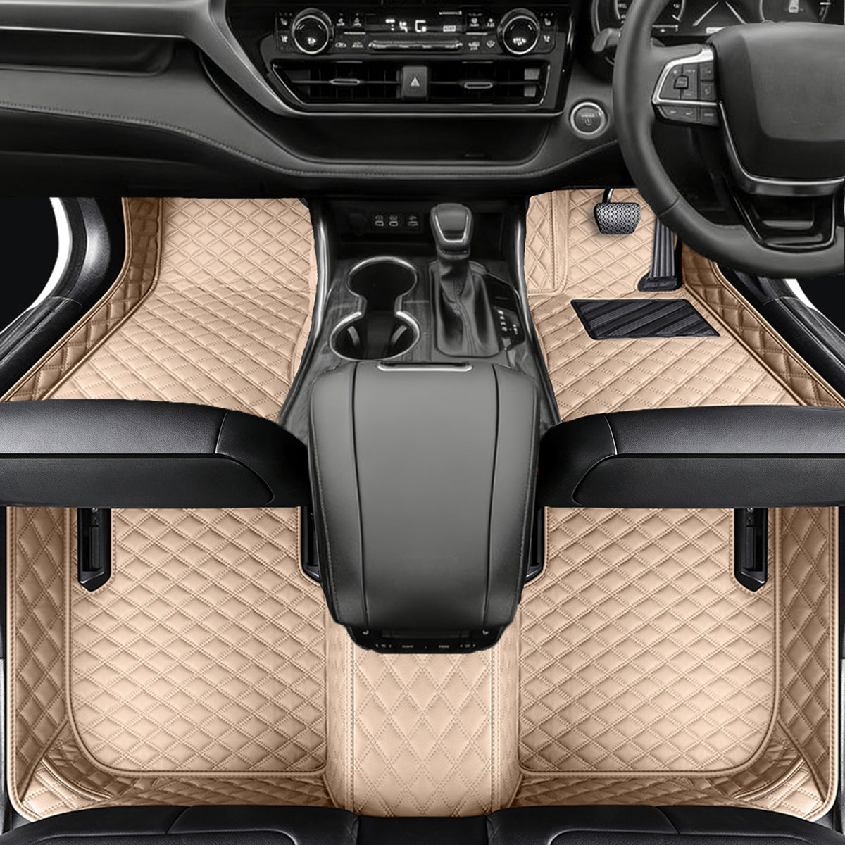Vegan Leather Car Floor Mats | Custom Fit, All-Weather Protection | Topcarmats