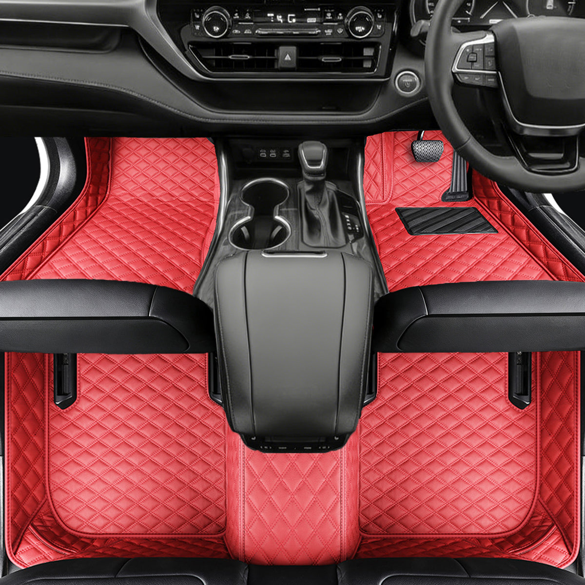 Vegan Leather Car Floor Mats | Custom Fit, All-Weather Protection | Topcarmats