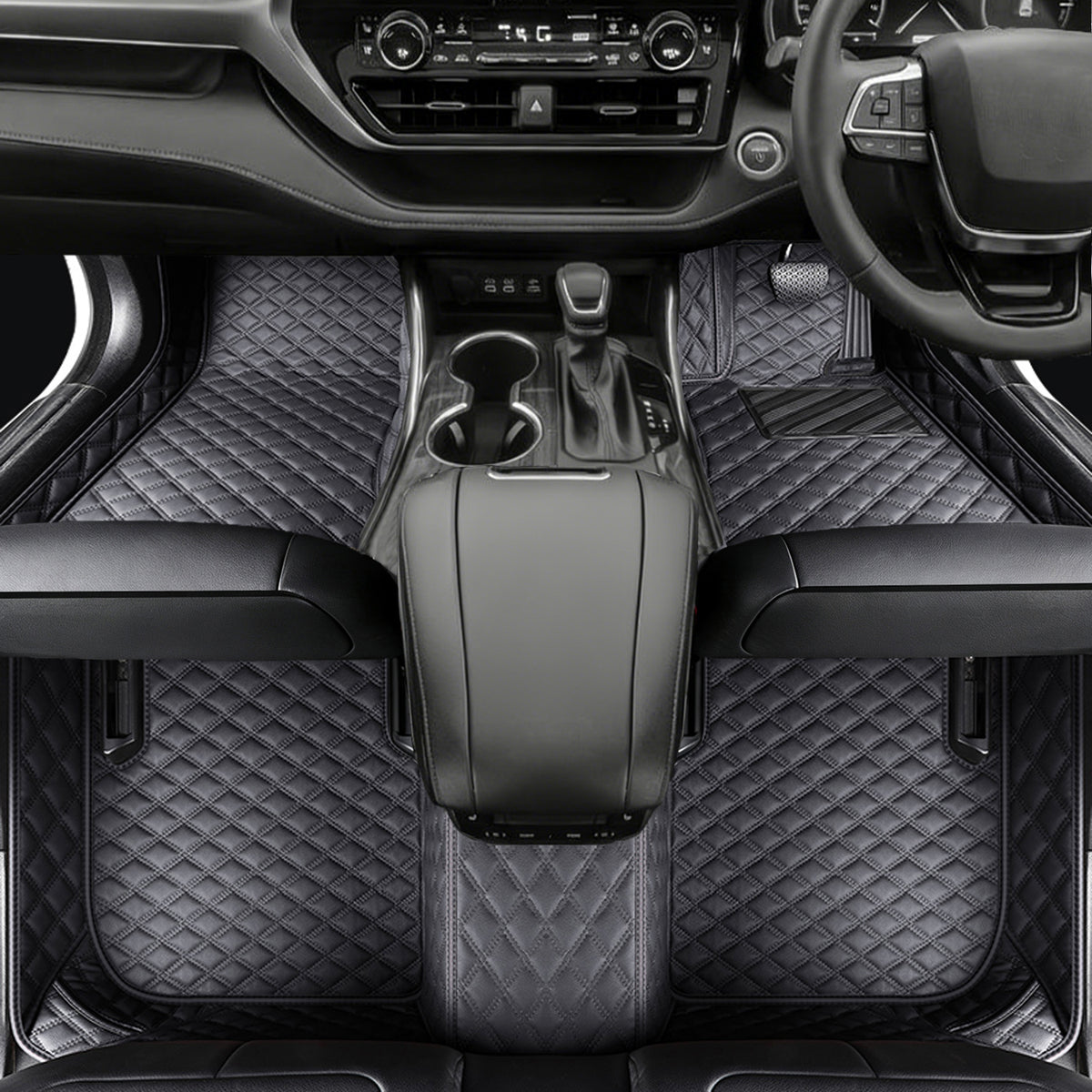 Vegan Leather Car Floor Mats | Custom Fit, All-Weather Protection | Topcarmats