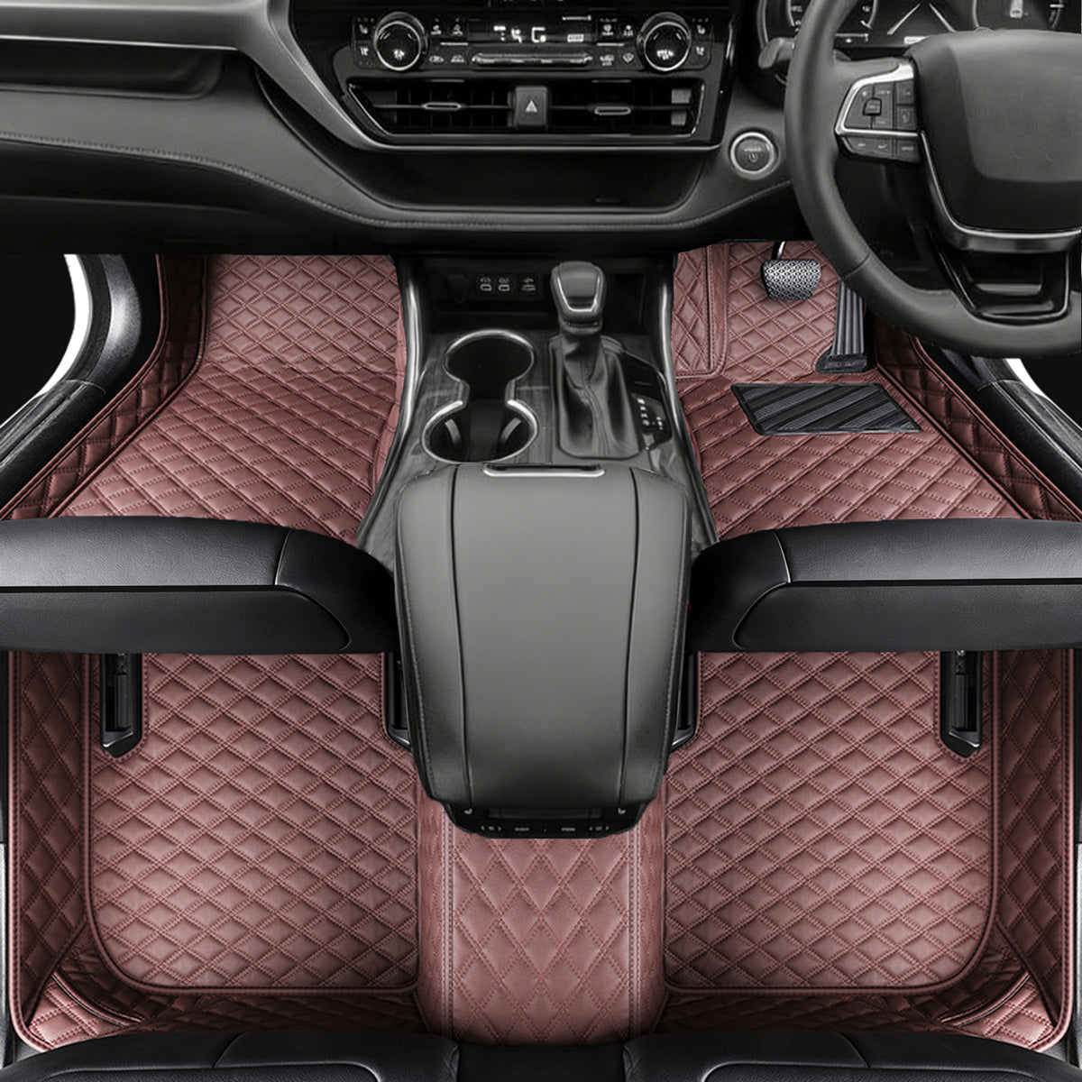 Vegan Leather Car Floor Mats | Custom Fit, All-Weather Protection | Topcarmats