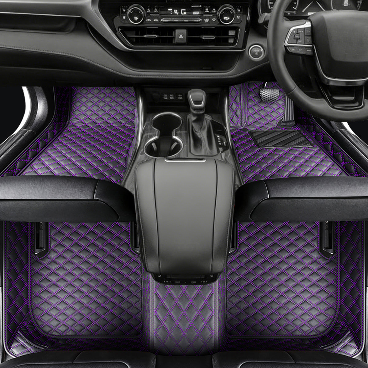 Vegan Leather Car Floor Mats | Custom Fit, All-Weather Protection | Topcarmats