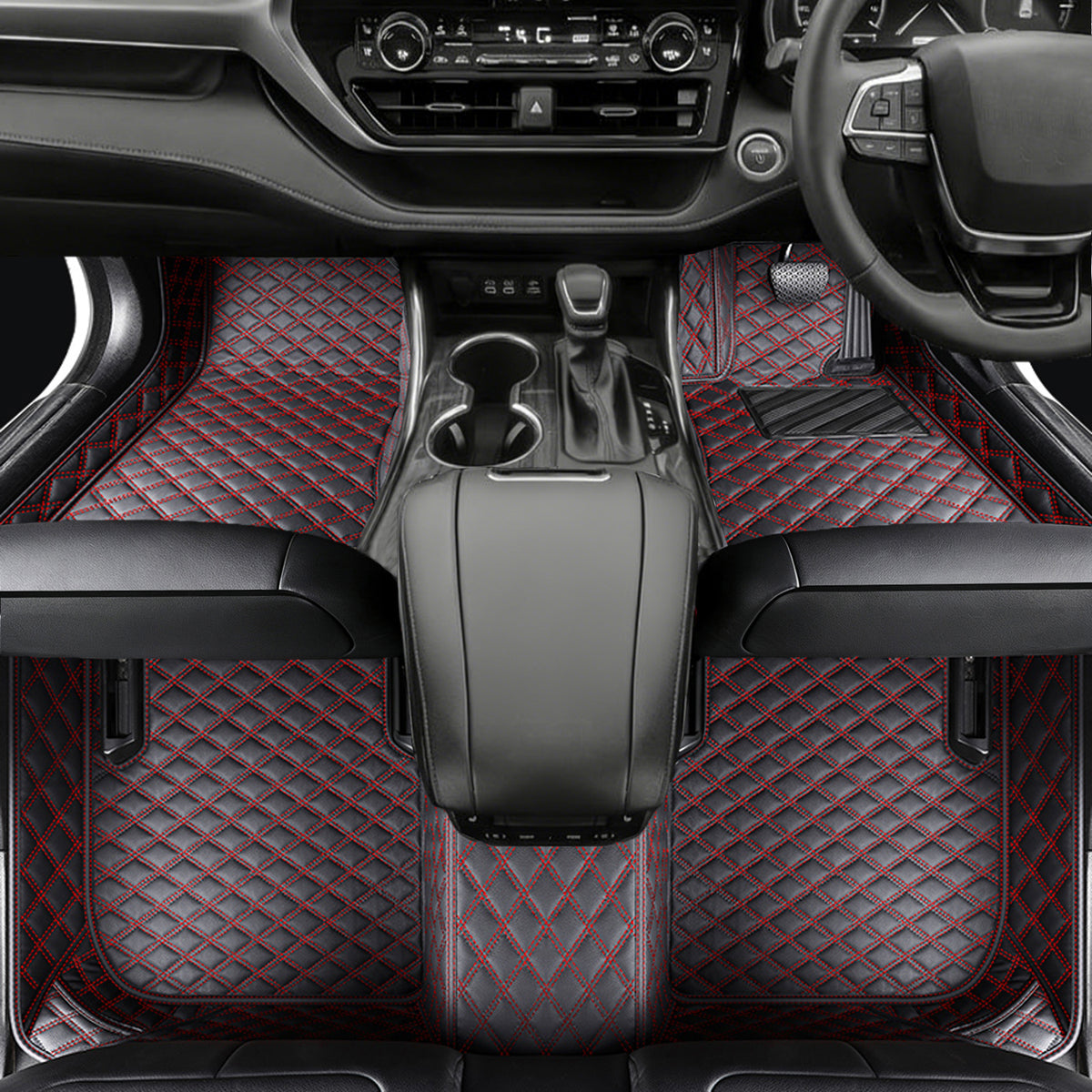 Vegan Leather Car Floor Mats | Custom Fit, All-Weather Protection | Topcarmats